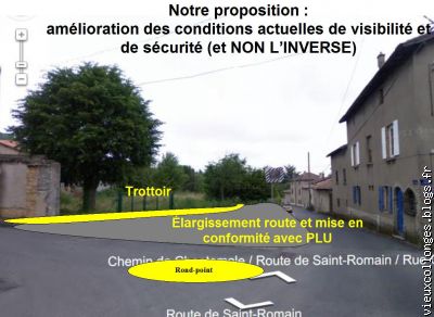 notre proposition - vue en venant de St Cyr